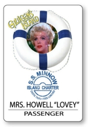 Mrs. Howell Gilligans Island ID Badge Cosplay party Accessory